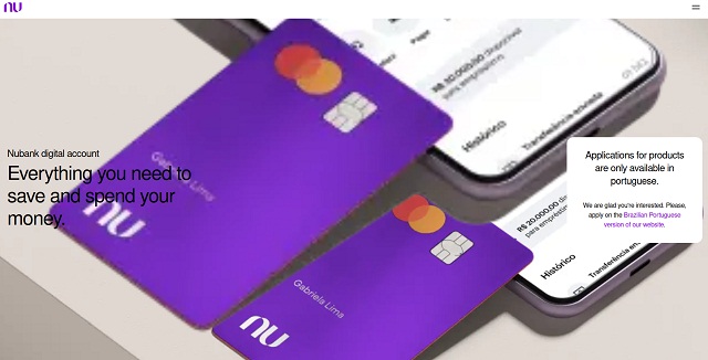 Digitales Konto der brasilianischen Nubank